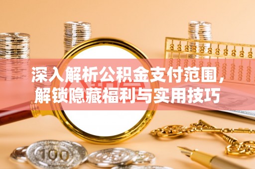 子洲深入解析公积金支付范围，解锁隐藏福利与实用技巧