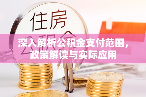 子洲深入解析公积金支付范围，政策解读与实际应用