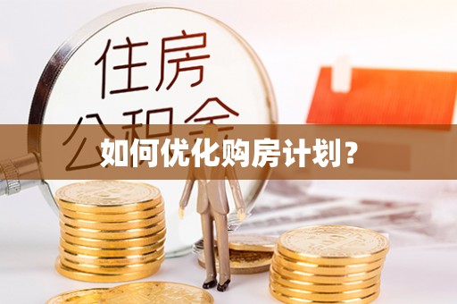 子洲如何优化购房计划？